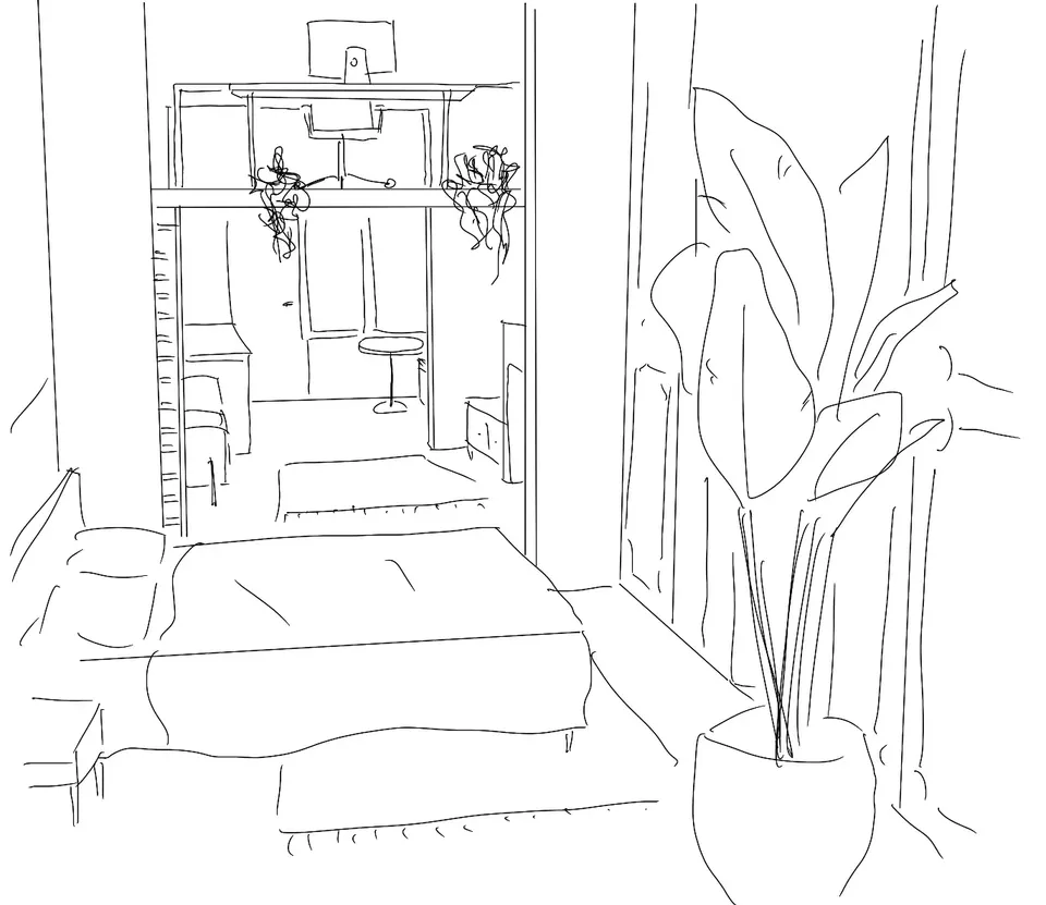 Croquis du projet La Chasse