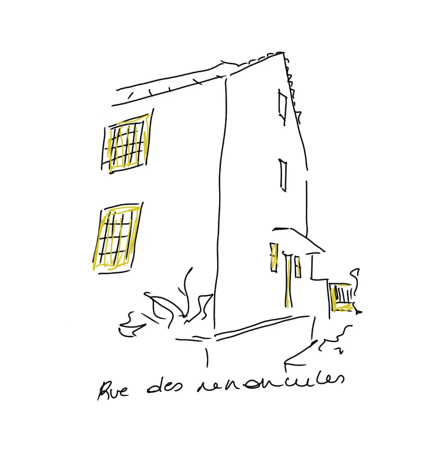 Croquis du projet Renoncules